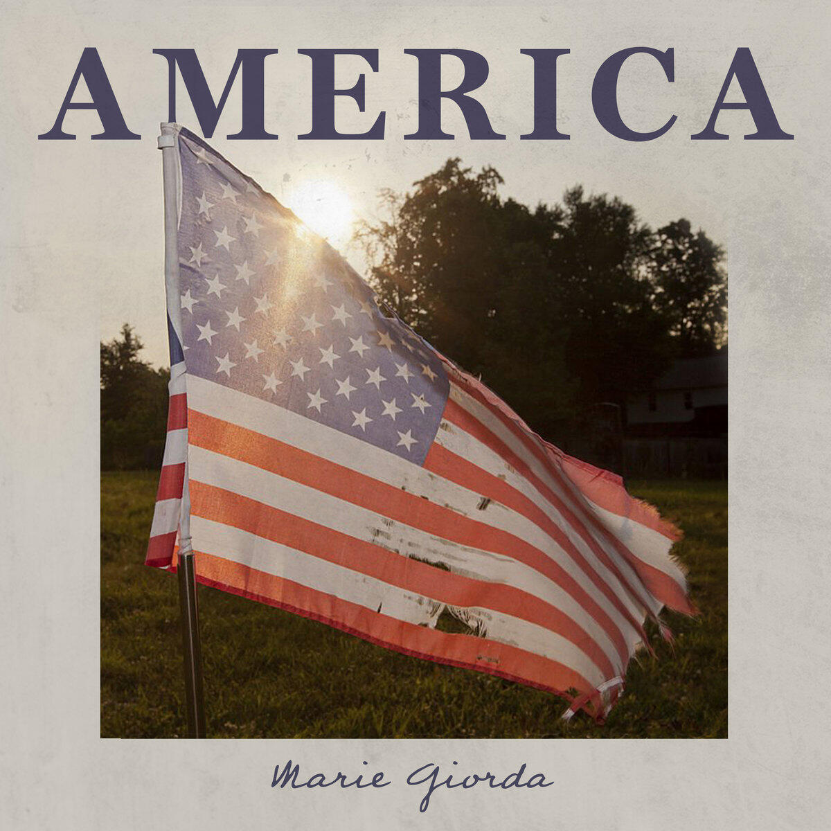 America by Marie Giorda The cover art for America, the new single from folk artist Marie Giorda
